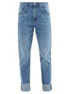 Matchesfashion.com Brunello Cucinelli - Turn-up Straight-leg Jeans - Womens - Denim