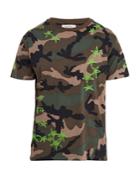 Valentino X Zandra Rhodes Camouflage-print T-shirt