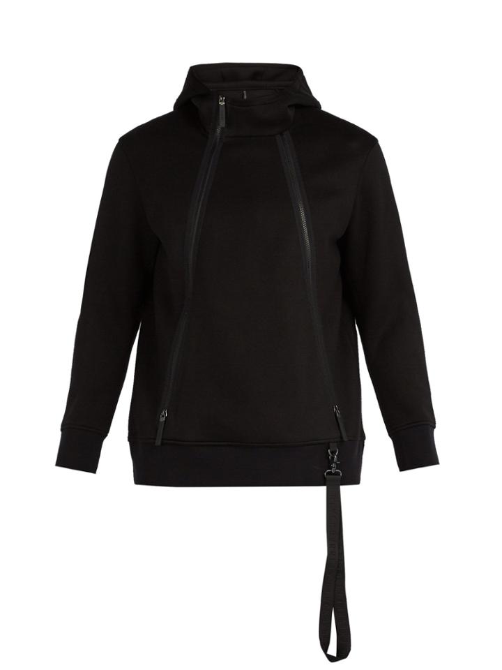 Blackbarrett By Neil Barrett Zip-through Jersey Hooded Sweatshirt