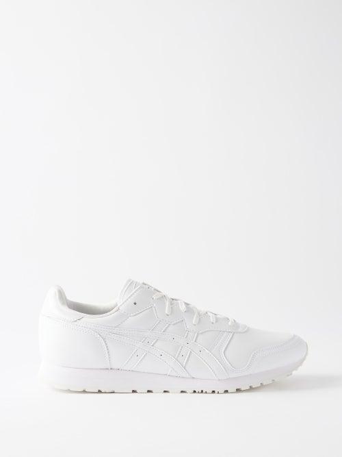 Comme Des Garons Shirt X Asics - Oc Runner Faux-leather Trainers - Mens - White
