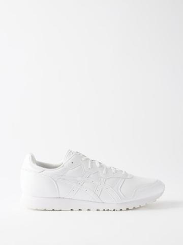 Comme Des Garons Shirt X Asics - Oc Runner Faux-leather Trainers - Mens - White