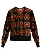 Toga Paisley Intarsia-knit V-neck Cardigan
