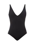 Ladies Beachwear Totme - V-neck Swimsuit - Womens - Black