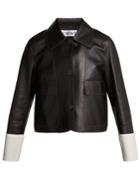 Loewe Contrast-cuff Nappa Leather Jacket