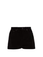 Saint Laurent Velvet Mini Shorts