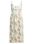Matchesfashion.com Emilia Wickstead - Giovanna Floral Print Dress - Womens - Multi