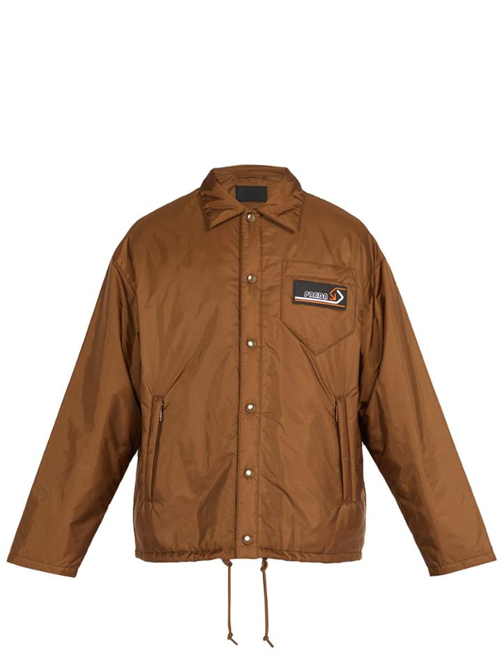 Prada Press-stud Nylon Coach Jacket