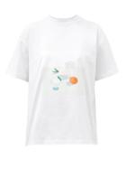 Jacquemus - Tableau Cotton-jersey T-shirt - Womens - White Multi