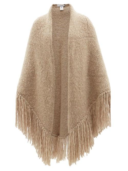 Gabriela Hearst - Lauren Fringed Cashmere Wrap - Womens - Beige