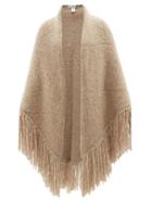 Gabriela Hearst - Lauren Fringed Cashmere Wrap - Womens - Beige
