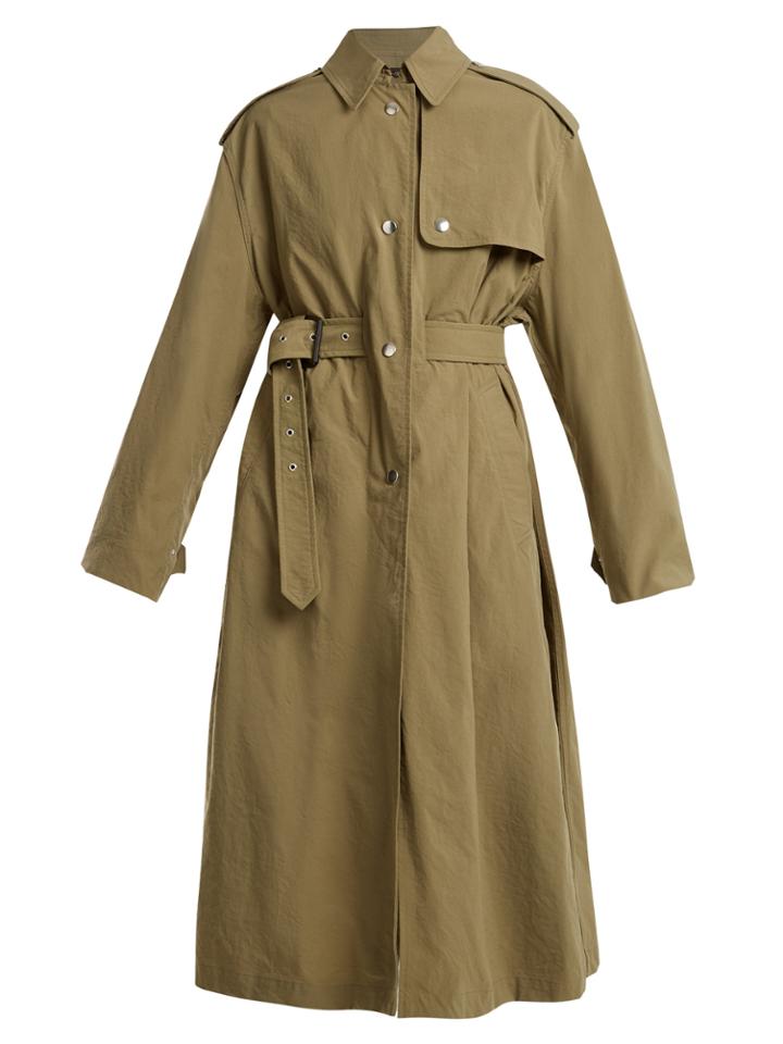 Isabel Marant Lawney Tie-waist Trench Coat