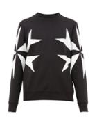 Matchesfashion.com Neil Barrett - Maltese Cross Print Sweatshirt - Mens - Black White
