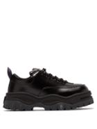 Matchesfashion.com Eytys - Angel Exaggerated Sole Leather Trainers - Mens - Black