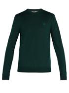 Matchesfashion.com Dolce & Gabbana - Virgin Wool Crew Neck Sweater - Mens - Green