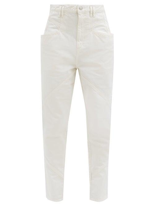 Matchesfashion.com Isabel Marant - Nadeloisa High-rise Panelled Jeans - Womens - White