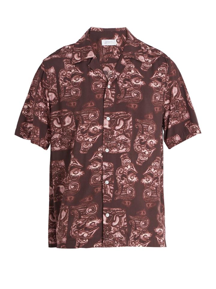 Saturdays Nyc Canty Pendant Short-sleeved Woven Shirt