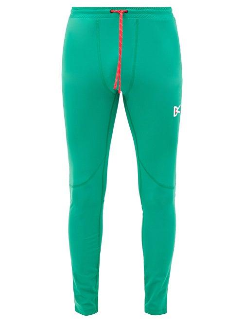 District Vision - Lono Drawstring Running Leggings - Mens - Green