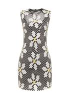 Matchesfashion.com Paco Rabanne - Daisy Chainmail Mini Dress - Womens - Black Multi