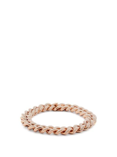 Matchesfashion.com Shay - Essential Diamond & 18kt Rose Gold Bracelet - Womens - Crystal