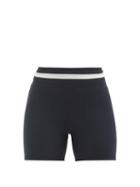 Matchesfashion.com The Upside - Mallorca Side-stripe Stretch-jersey Cycling Shorts - Womens - Navy White