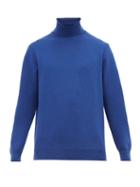 Matchesfashion.com Altea - Roll Neck Wool Blend Sweater - Mens - Blue