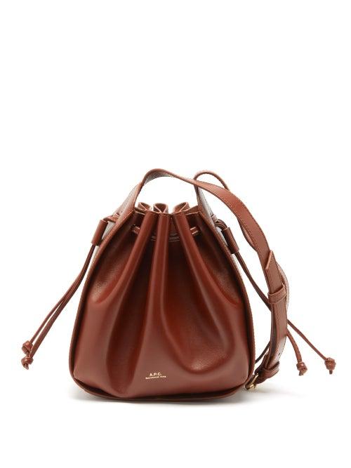 A.p.c. - Courtney Small Leather Cross-body Bag - Womens - Tan