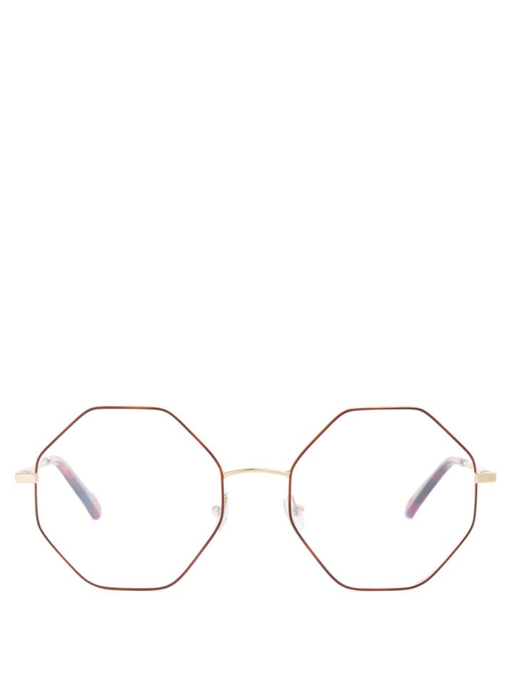 Chloé Poppy Hexagon-frame Glasses