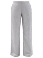 Ladies Lingerie Hanro - Urban Casuals Linen-blend Wide-leg Trousers - Womens - Blue