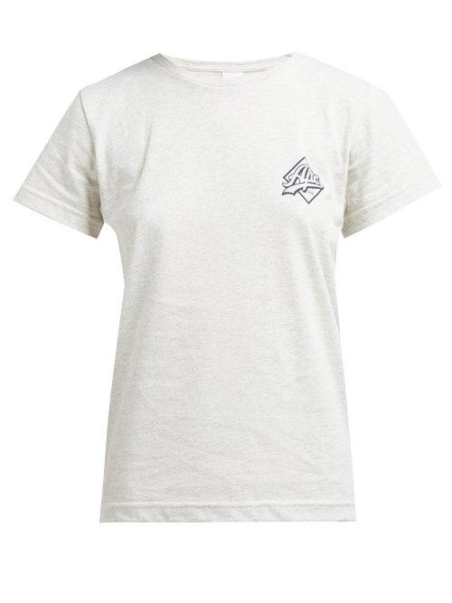 Matchesfashion.com A.p.c. - Logo Cotton T Shirt - Womens - Cream