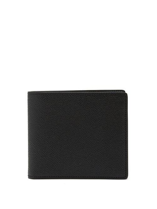 Maison Margiela - Four-stitches Leather Bi-fold Wallet - Mens - Black