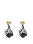 Bottega Veneta Sterling-silver Cube Drop Earrings