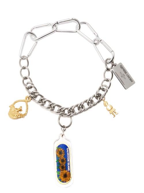 Matchesfashion.com Chopova Lowena - X Georgia Kemball Upcycled Charm Necklace - Womens - Silver Gold