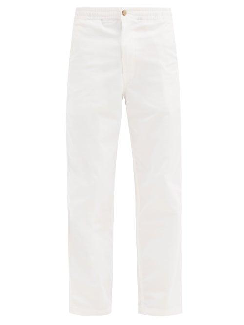 Matchesfashion.com Polo Ralph Lauren - Prepster Logo-embroidered Cotton-blend Trousers - Mens - White