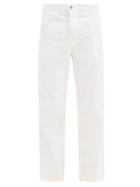 Matchesfashion.com Polo Ralph Lauren - Prepster Logo-embroidered Cotton-blend Trousers - Mens - White