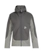 Matchesfashion.com And Wander - Zip Through Hooded Fleece Jacket - Mens - Dark Grey