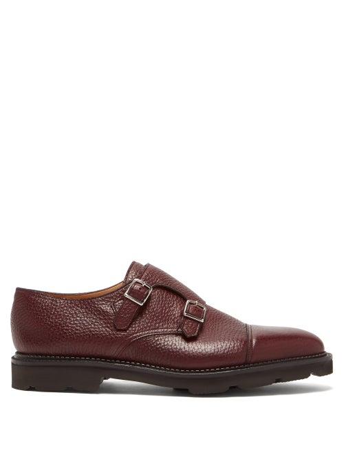 Matchesfashion.com John Lobb - William Monk-strap Leather Shoes - Mens - Burgundy