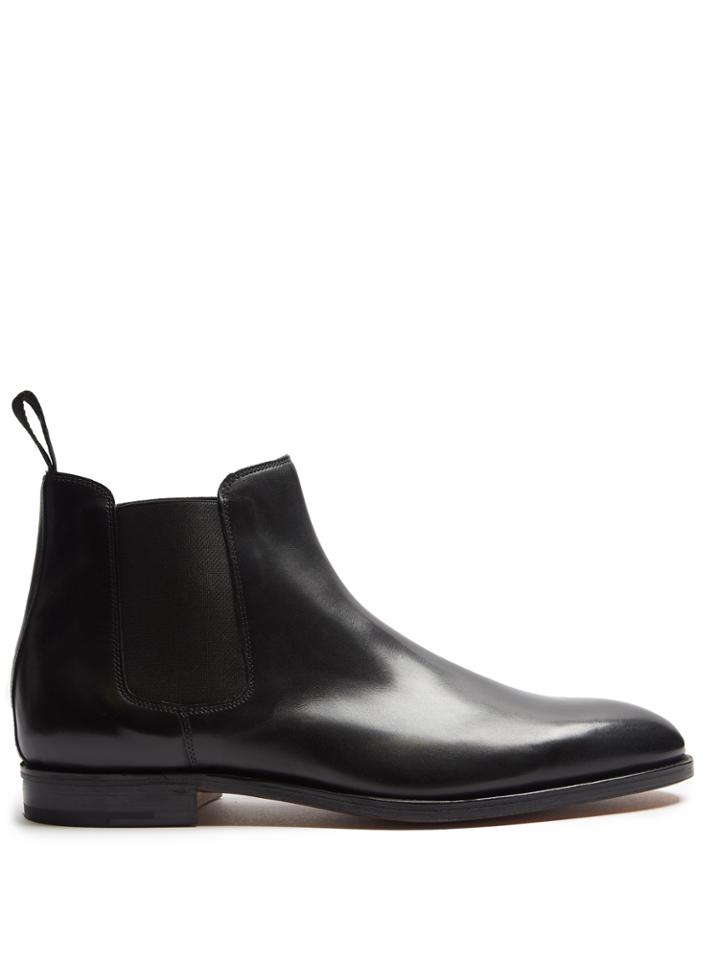 John Lobb Lawry Leather Chelsea Boots