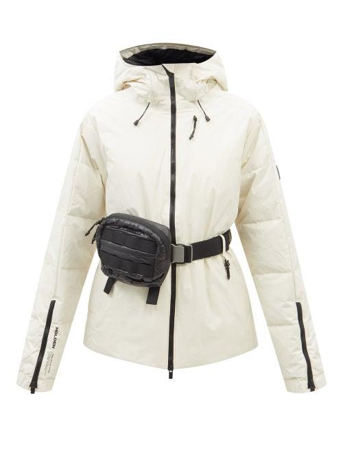 Holden - Hooded Belted Down Jacket - Womens - Ivory