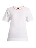Matchesfashion.com Colville - Cut Out Cotton Jersey T Shirt - Womens - White Multi