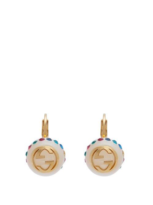 Matchesfashion.com Gucci - Gg Faux Pearl Earrings - Womens - Multi