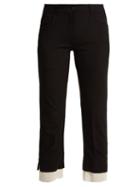 Matchesfashion.com Ann Demeulemeester - Cropped Wool Trousers - Womens - Black
