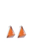 Jil Sander - Triangle Earrings - Womens - Brown