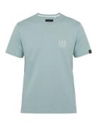 Matchesfashion.com Rag & Bone - Dagger Embroidered Cotton T Shirt - Mens - Light Blue