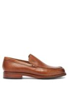 Matchesfashion.com Grenson - Paul Grained-leather Loafers - Mens - Tan
