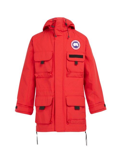 Matchesfashion.com Junya Watanabe - X Canada Goose Hooded Technical Jacket - Mens - Red
