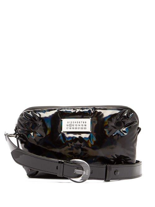 Matchesfashion.com Maison Margiela - Glam Slam Holographic Cross Body Bag - Womens - Black