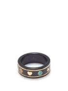 Gucci - Icon Topaz & 18kt Gold Ring - Womens - Black Multi