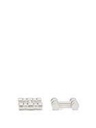 Matchesfashion.com Alice Made This - Lapworth Rhodium-plated Cufflinks - Mens - Silver