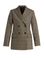 Nili Lotan Leander Prince Of Wales-check Wool-blend Blazer