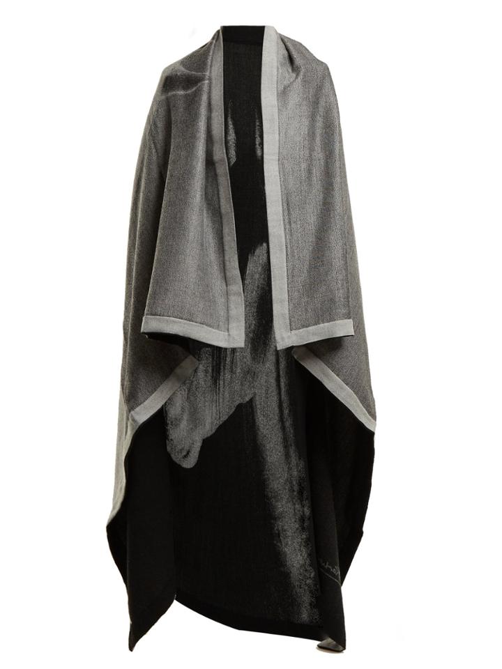 Mary Mccartney Horse-print Wool And Silk-blend Blanket Scarf